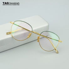 Load image into Gallery viewer, 2023 listing of Italian pure titanium glasses frame men myopia computer glasses women Brand retro Brand retro hand to create