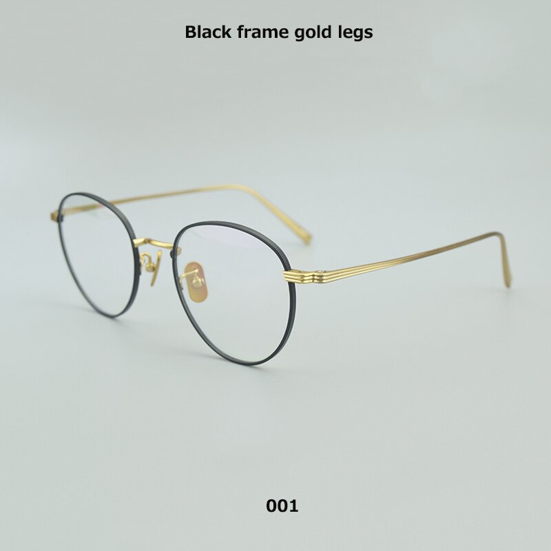 2023 listing of Italian pure titanium glasses frame men myopia computer glasses women Brand retro Brand retro hand to create