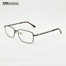 Load image into Gallery viewer, 2023 titanium glasses frame men Brand  eye glasses frames for men Square Business spectacles myopia glasses
