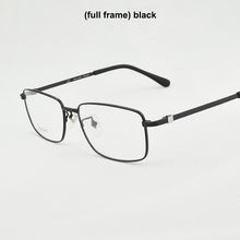Load image into Gallery viewer, 2023 titanium glasses frame men Brand  eye glasses frames for men Square Business spectacles myopia glasses