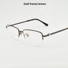 Load image into Gallery viewer, 2023 titanium glasses frame men Brand  eye glasses frames for men Square Business spectacles myopia glasses