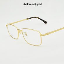 Load image into Gallery viewer, 2023 titanium glasses frame men Brand  eye glasses frames for men Square Business spectacles myopia glasses