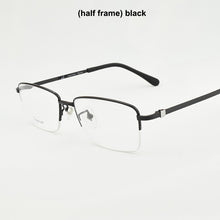 Load image into Gallery viewer, 2023 titanium glasses frame men Brand  eye glasses frames for men Square Business spectacles myopia glasses