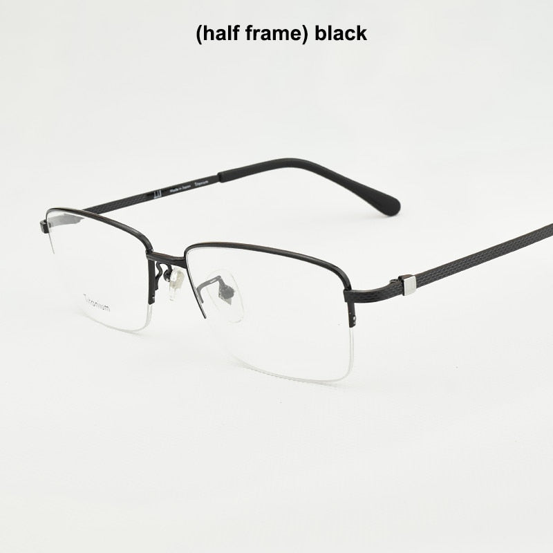 2023 titanium glasses frame men Brand  eye glasses frames for men Square Business spectacles myopia glasses