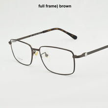 Load image into Gallery viewer, 2023 titanium glasses frame men Brand  eye glasses frames for men Square Business spectacles myopia glasses