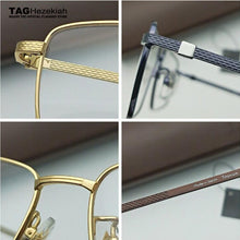 Load image into Gallery viewer, 2023 titanium glasses frame men Brand  eye glasses frames for men Square Business spectacles myopia glasses