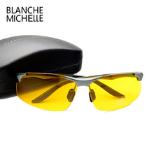 Load image into Gallery viewer, 2022 Aluminum Magnesium Men Sunglasses Polarized Sports Driving Night Vision Goggles Sunglass Fishing UV400 Rimless Sun Glasses