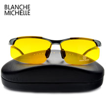 Load image into Gallery viewer, 2022 Aluminum Magnesium Men Sunglasses Polarized Sports Driving Night Vision Goggles Sunglass Fishing UV400 Rimless Sun Glasses