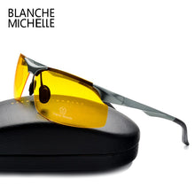 Load image into Gallery viewer, 2022 Aluminum Magnesium Men Sunglasses Polarized Sports Driving Night Vision Goggles Sunglass Fishing UV400 Rimless Sun Glasses