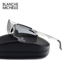 Load image into Gallery viewer, 2022 Aluminum Magnesium Men Sunglasses Polarized Sports Driving Night Vision Goggles Sunglass Fishing UV400 Rimless Sun Glasses