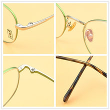 Load image into Gallery viewer, 2023 Brand Oval optical glasses frame women eyeglasses spectacle frames Ultra light Retro eye glasses frames for women