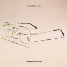 Load image into Gallery viewer, 2023 Brand Oval optical glasses frame women eyeglasses spectacle frames Ultra light Retro eye glasses frames for women