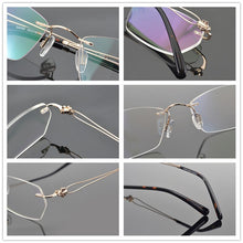 Load image into Gallery viewer, 2023 Brand Rimless glasses frame women myopia frame glasses eye glasses frames for women spectacle frames myopia eyeglasses 6069