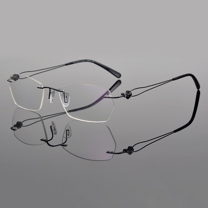 2023 Brand Rimless glasses frame women myopia frame glasses eye glasses frames for women spectacle frames myopia eyeglasses 6069