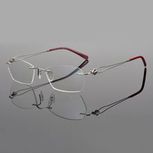 Load image into Gallery viewer, 2023 Brand Rimless glasses frame women myopia frame glasses eye glasses frames for women spectacle frames myopia eyeglasses 6069