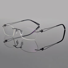 Load image into Gallery viewer, 2023 Brand Rimless glasses frame women myopia frame glasses eye glasses frames for women spectacle frames myopia eyeglasses 6069