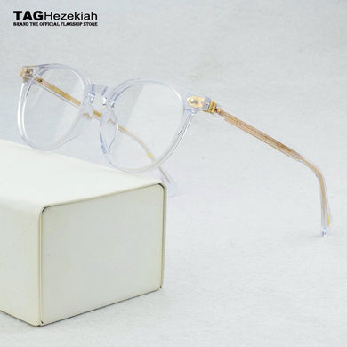 2023 Brand Round Glasses Frame Men Myopia Eyeglasses Frame women Acetate Optical Retro Transparent Vintage Eyewear Frame OV5318