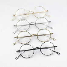Load image into Gallery viewer, 2023 Brand Round Titanium Glasses Frame Men Prescription Eyeglasses Vintage Myopia Optical Spectacles retro Eye Glasses women