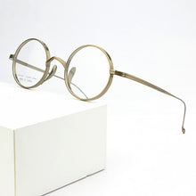 Load image into Gallery viewer, 2023 Brand Round Titanium Glasses Frame Men Prescription Eyeglasses Vintage Myopia Optical Spectacles retro Eye Glasses women