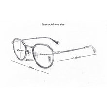 Load image into Gallery viewer, 2023 Brand Round optical glasses frame women eyeglasses spectacle frames Ultra light Retro eye glasses frames for women