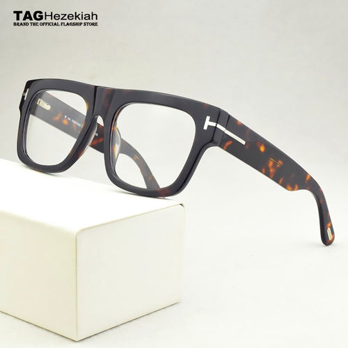 2023 Brand Square eyeglasses women optical glasses frame men Big box myopia prescription transparent spectacle frames TF5634-B