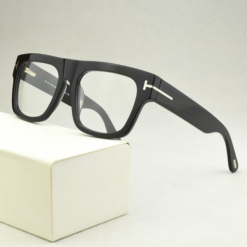 2023 Brand Square eyeglasses women optical glasses frame men Big box myopia prescription transparent spectacle frames TF5634-B