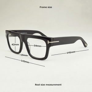 2023 Brand Square eyeglasses women optical glasses frame men Big box myopia prescription transparent spectacle frames TF5634-B