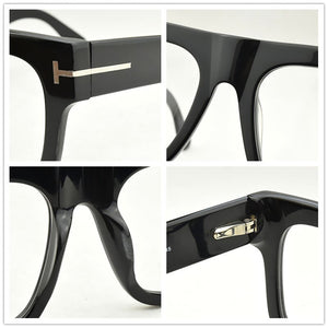 2023 Brand Square eyeglasses women optical glasses frame men Big box myopia prescription transparent spectacle frames TF5634-B