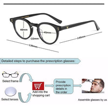 Load image into Gallery viewer, 2023 Brand glasses frame women round glasses frame men myopia prescription spectacle frames Women&#39;s eyeglasses frame Men&#39;s Black