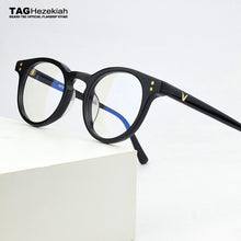 Load image into Gallery viewer, 2023 Brand glasses frame women round glasses frame men myopia prescription spectacle frames Women&#39;s eyeglasses frame Men&#39;s Black