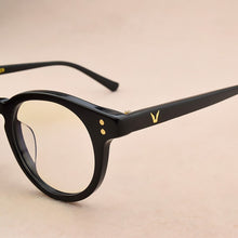 Load image into Gallery viewer, 2023 Brand glasses frame women round glasses frame men myopia prescription spectacle frames Women&#39;s eyeglasses frame Men&#39;s Black