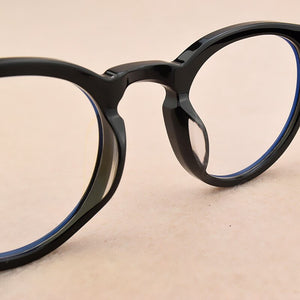 2023 Brand glasses frame women round glasses frame men myopia prescription spectacle frames Women's eyeglasses frame Men's Black