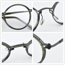 Load image into Gallery viewer, 2023 Brand round Brand titanium glasses frame men myopia optical glasses frame women eye glasses frames for men spectacle frames