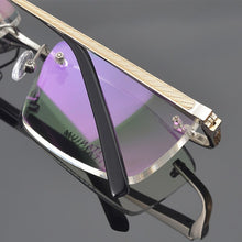 Load image into Gallery viewer, 2023 Brand titanium glasses frame men Rimless frame glasses eye glasses frames for men spectacle frames mens myopia eyeglasses