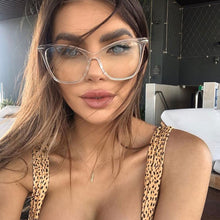 Load image into Gallery viewer, Cat Eye Glasses Frames Women Metal Goggles Transparent Glsses Frame For Female Big Frame Eyeglasses Clear Lens Eye Glasses