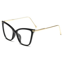 Load image into Gallery viewer, Cat Eye Glasses Frames Women Metal Goggles Transparent Glsses Frame For Female Big Frame Eyeglasses Clear Lens Eye Glasses