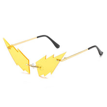 Load image into Gallery viewer, 2023 Cat Eye Sunglasses Women  Brand Colorful Sun Glasses Lightning Unique Sunglasses Men UV400
