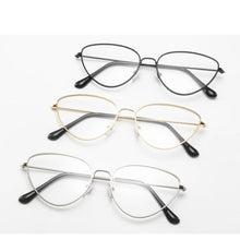 Carica l&#39;immagine nel visualizzatore di Gallery, Cat Eye glasses Frame Women Fashion Clear glasses Lens Myopia Optical Glasses Frame oculos feminino occhiali da vista donna