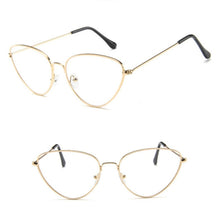 Carica l&#39;immagine nel visualizzatore di Gallery, Cat Eye glasses Frame Women Fashion Clear glasses Lens Myopia Optical Glasses Frame oculos feminino occhiali da vista donna