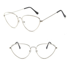Carica l&#39;immagine nel visualizzatore di Gallery, Cat Eye glasses Frame Women Fashion Clear glasses Lens Myopia Optical Glasses Frame oculos feminino occhiali da vista donna