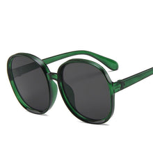 Load image into Gallery viewer, 2023 Classic Big Frame  Women Sunglasses Brand Designer Plastic Vintage Round Gradient Sun glasses Uv400