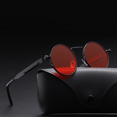 2022 Classic New Punk Sunglasses Women Anti-reflective Mirror Round Metal Sun Glasses Vintage Men New Spring Glasses Uv400