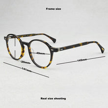 Load image into Gallery viewer, 2023 Classic OV Brand Design Glasses Frame Men Acetate Retro Prescription round Eyeglasses Women Optical Myopia spectacle frames