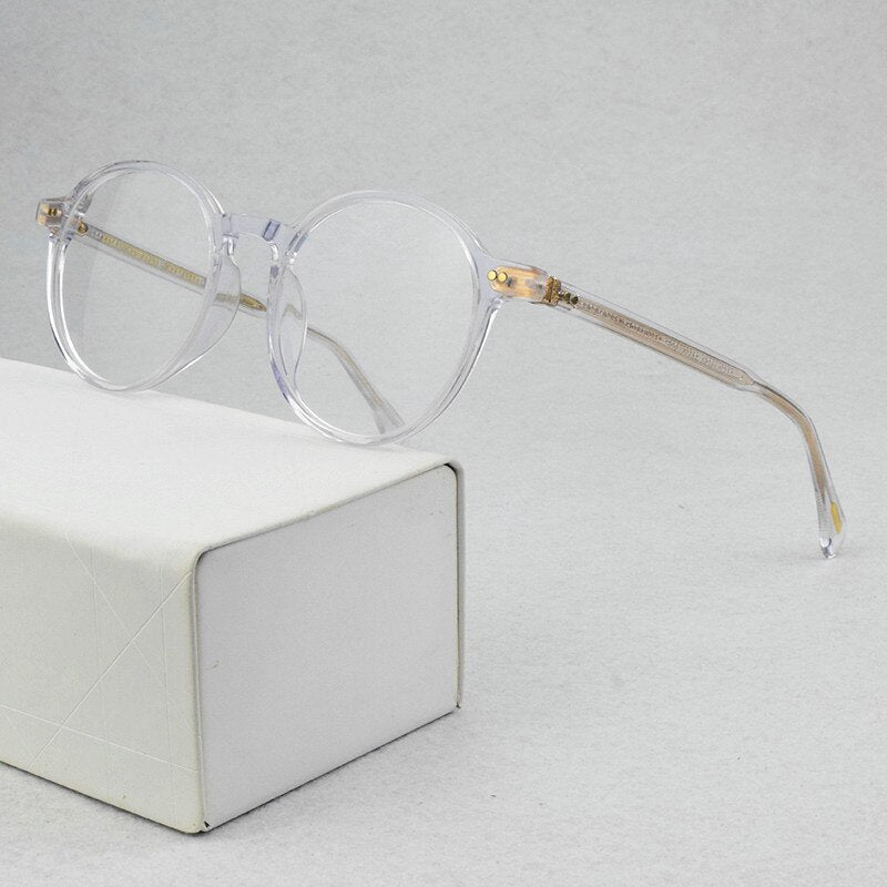 2023 Classic OV Brand Design Glasses Frame Men Acetate Retro Prescription round Eyeglasses Women Optical Myopia spectacle frames