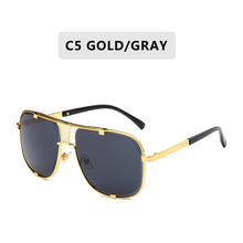 Load image into Gallery viewer, 2022 Classic Oversized Sunglasses Men Luxury Brand Design Women Sun Glasses Square retro Oculos de sol Male UV400 Mirror Eyewear