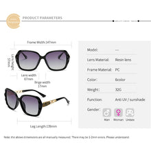 Carica l'immagine nel visualizzatore di Gallery, 2023 Classic Polarized Women Sunglasses Brand Design Sparkling Sunglasses Ladies Oversized Glasses UV400 Oculos Feminino