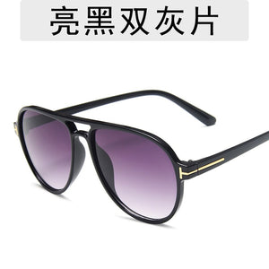 2023 Classic double beam big frame toad mirror retro round frame shaped Sunglasses men's Sunglasses women  sunglasses men