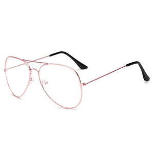 2023 Occhiali trasparenti Retro Occhiali da vista in metallo oro Miopia Occhiali Donna Uomo Montature per occhiali Vetri ottici Telaio Lente trasparente 