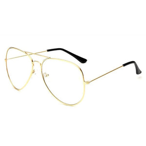 2023 Occhiali trasparenti Retro Occhiali da vista in metallo oro Miopia Occhiali Donna Uomo Montature per occhiali Vetri ottici Telaio Lente trasparente 