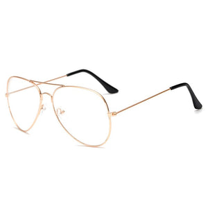 2023 Occhiali trasparenti Retro Occhiali da vista in metallo oro Miopia Occhiali Donna Uomo Montature per occhiali Vetri ottici Telaio Lente trasparente 